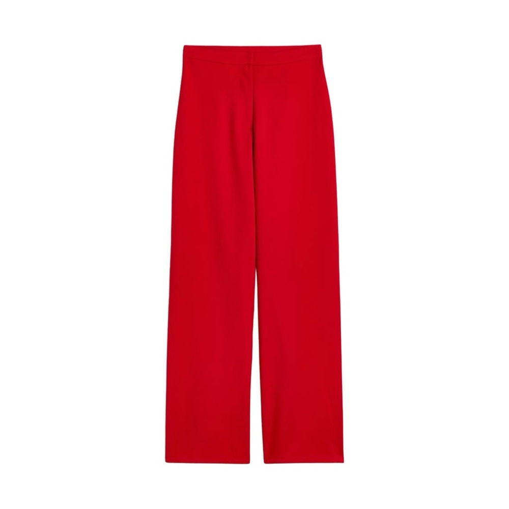 H&M Divided Red High Waisted Dress Pants